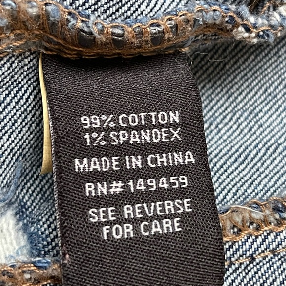 Ashley Mason Distressed Heartbreaker Denim Jacket (size M) - Picture 4 of 5